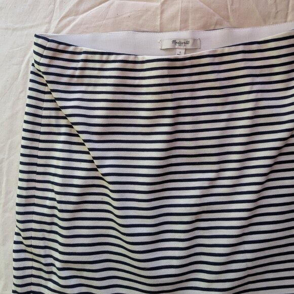 Madewell Eventide Striped Mini Skirt Size Large - Picture 2 of 5